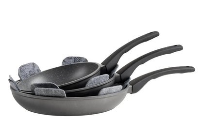 Leone – Set de casseroles | 7 pièces | Noir | Aluminium
