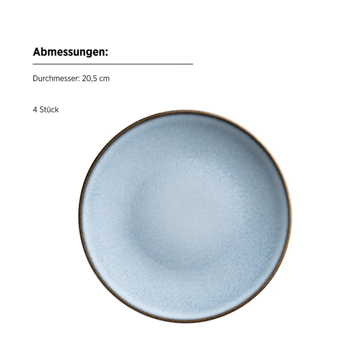 Fume Frühstückset | 12-tlg. | Blau | Steinzeug | Made in Portugal