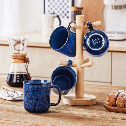 Color Pure Becher-Set 4-teilig, 480 ml, Blau – Steingut