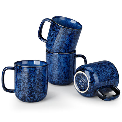 Color Pure Becher-Set 4-teilig, 480 ml, Blau – Steingut