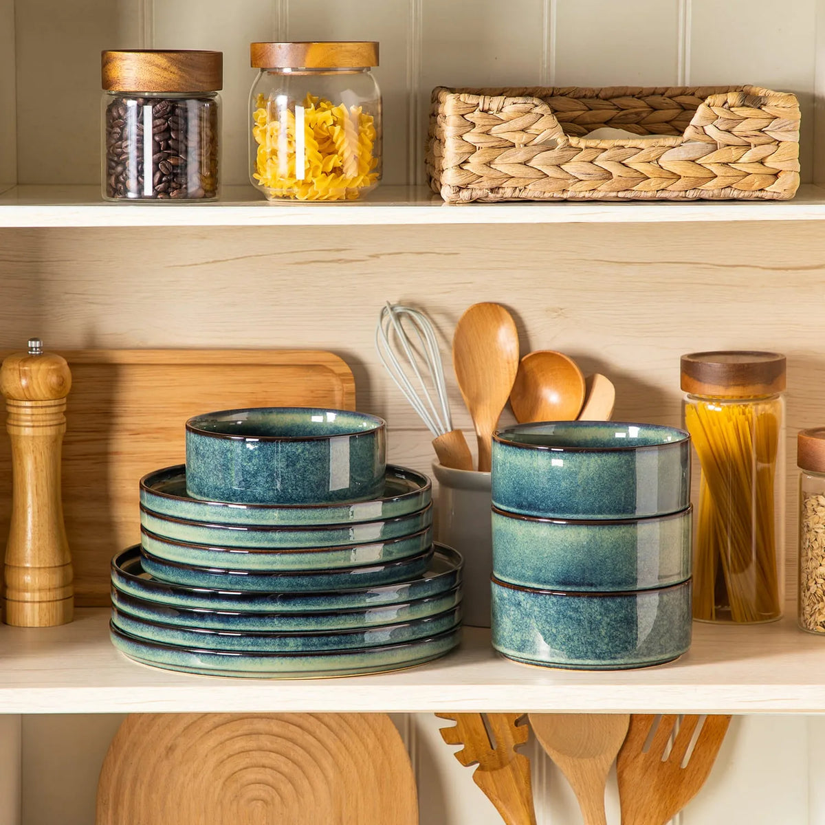 Color Pure grün Tafelservice – Töpferkunst