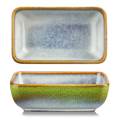 "Color square" Kollektion | 4/8/12-tlg. Dipschalen Sets | Grün/Grau | Steingut - Töpferkunst | Steingut Geschirrsets