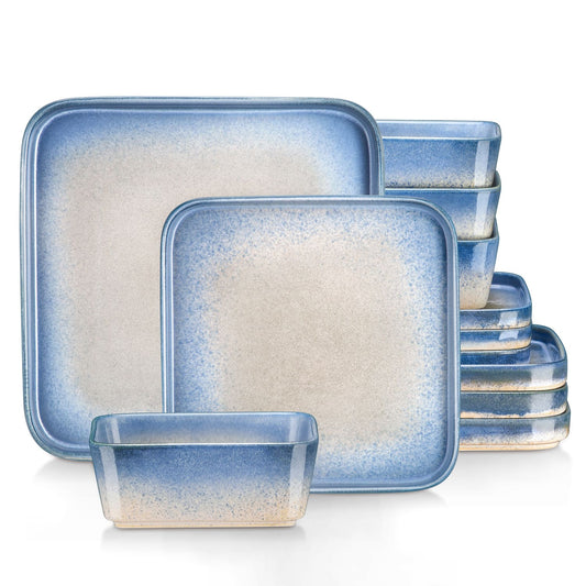 "Color" collection | 16/32/48-piece tableware set | Blue | Stoneware