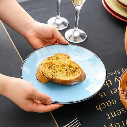 "Retro" Kollektion | Geschirr Set 16/32/48-tlg. | bunt | Steingut - Töpferkunst | Steingut Geschirrsets