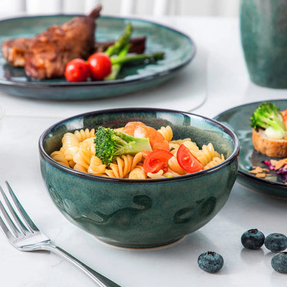 "Color" Kollektion | 16/32/48-tlg. Geschirr Set | Grün | Steingut - Töpferkunst | Steingut Geschirrsets